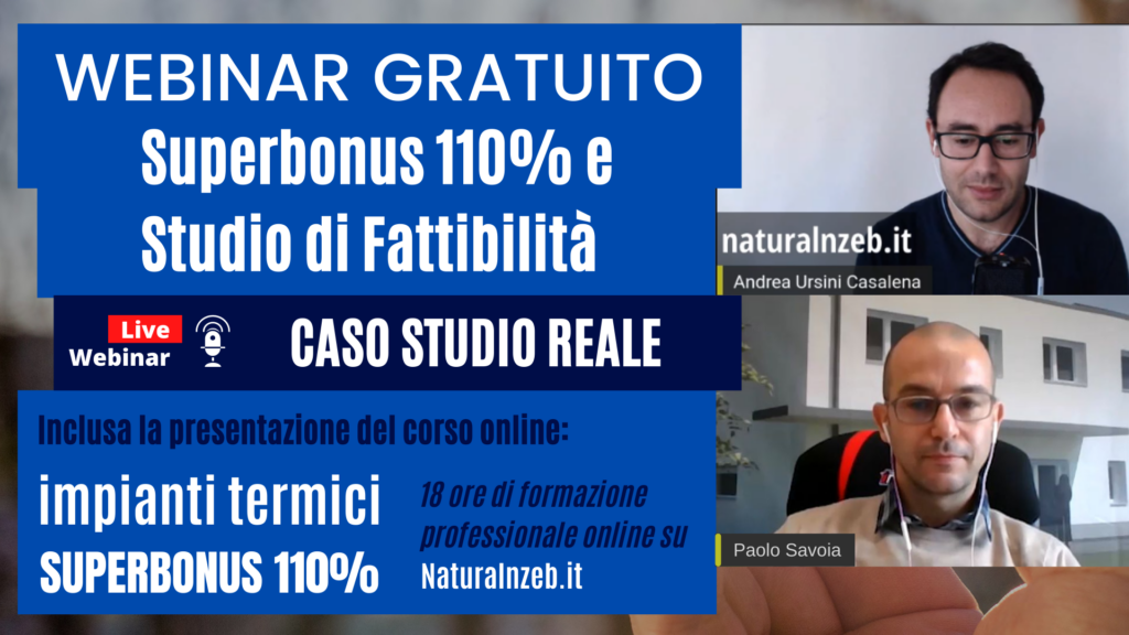 Studio di fattibilità superbonus 110%