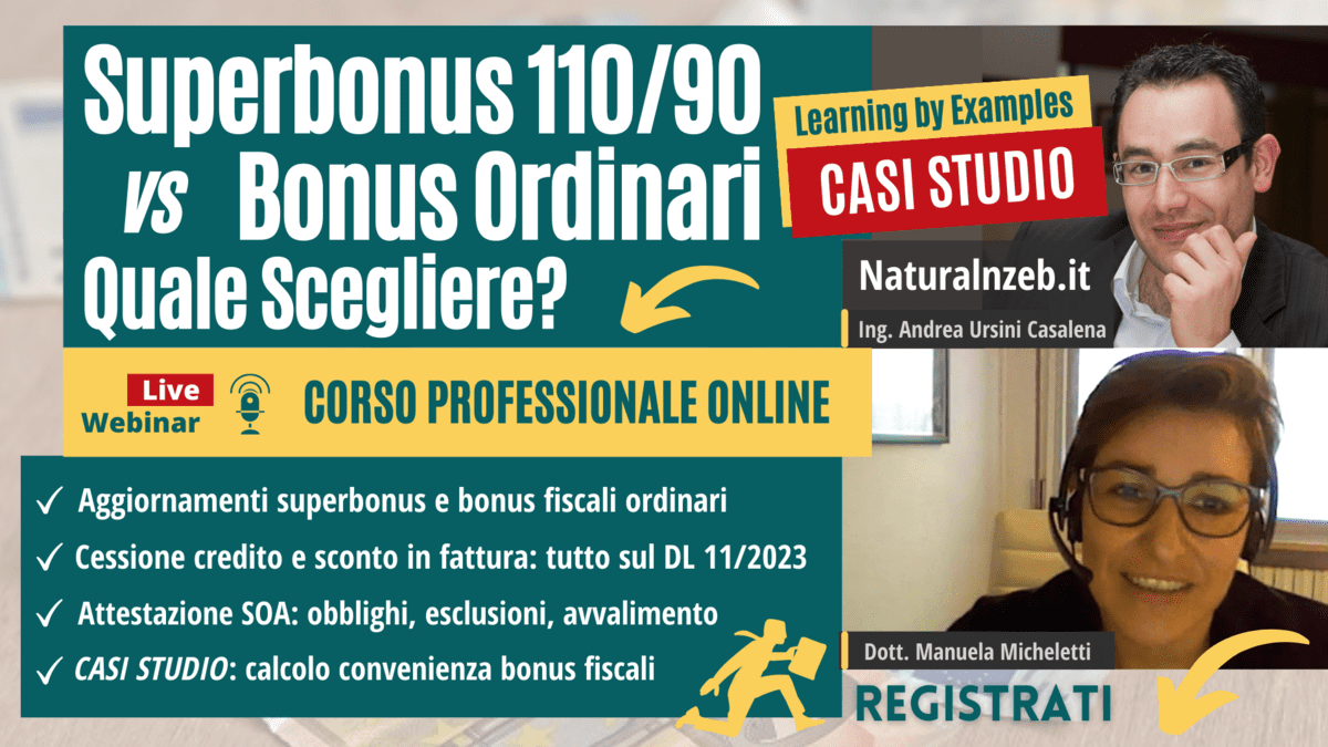Corso convenienza superbonus o bonus ordinari