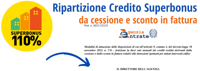 Ripartizione credito superbonus in 10 anni