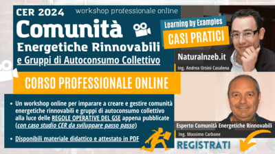 Corso comunità energetiche rinnovabili