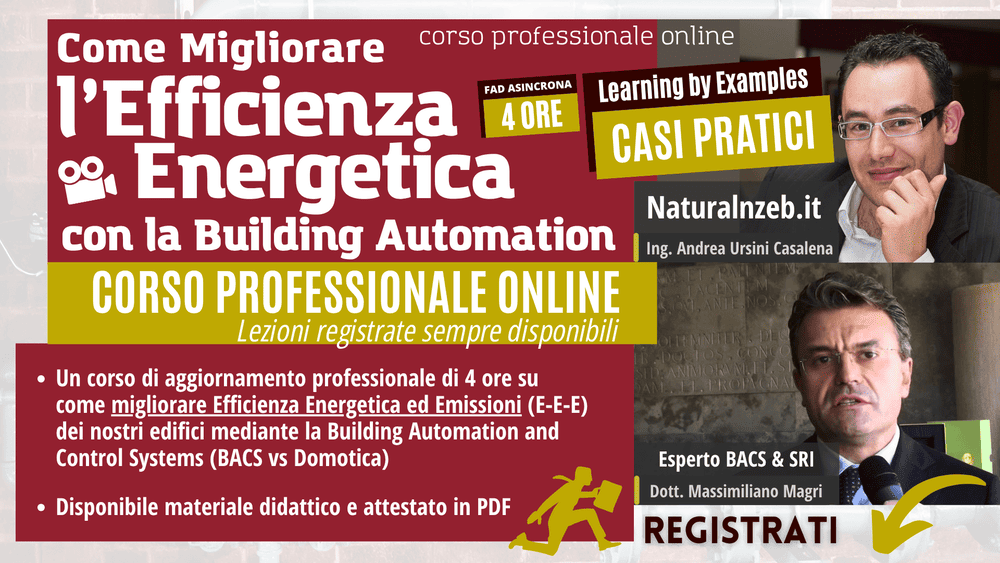 Corso efficienza energetica impianti e BACS
