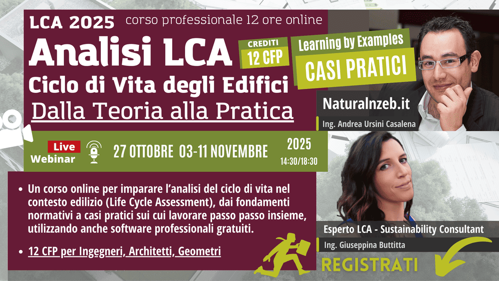 Corso LCA edifici ciclo di vita