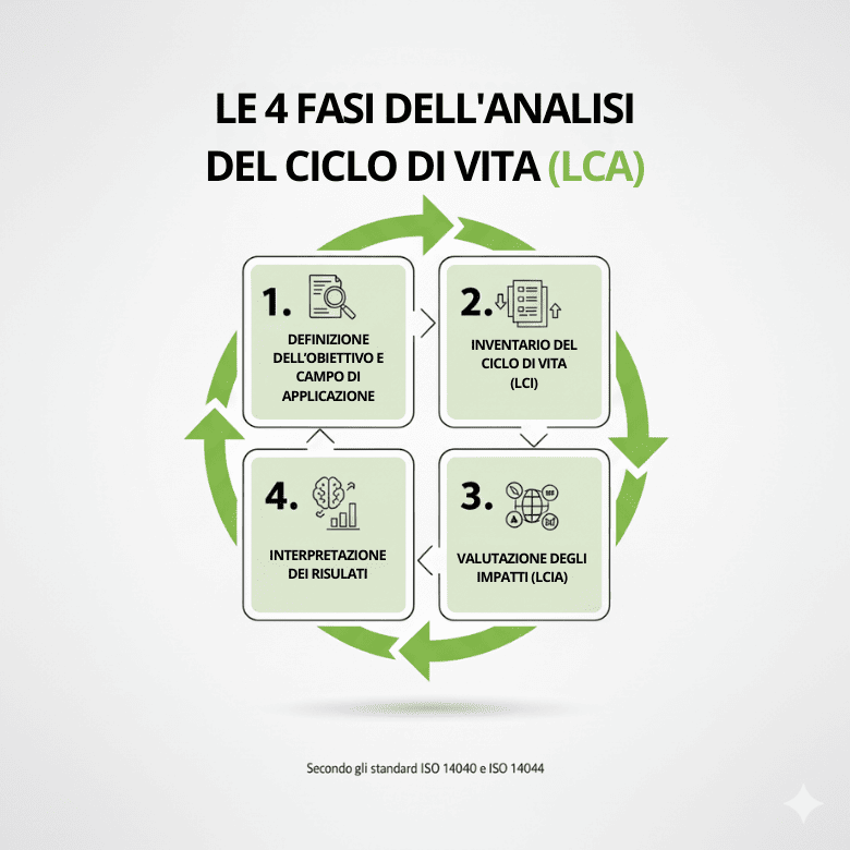Le 4 fasi analisi ciclo di vita