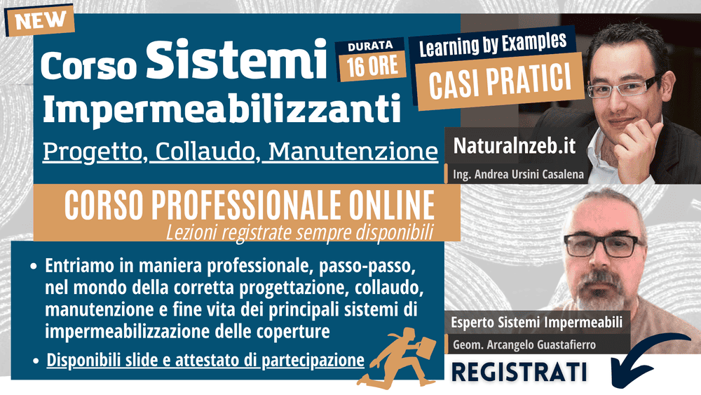 Corso sistemi impermabilizzanti coperture