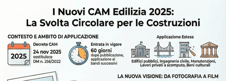 Nuovi CAM Edilizia 2025 svolta circolare per le costruzioni