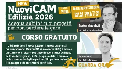 Nuovi CAM Edilizia 2026 Webinar Gratuito