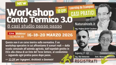 Workshop pratico Conto Termico 3.0