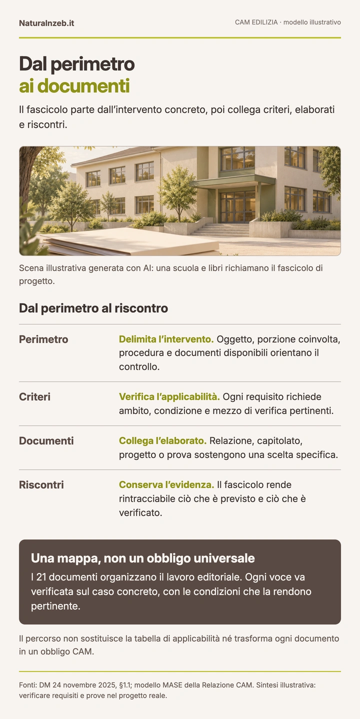 Percorso CAM: delimitare l’intervento, individuare i criteri e collegare documenti, prove e responsabilità