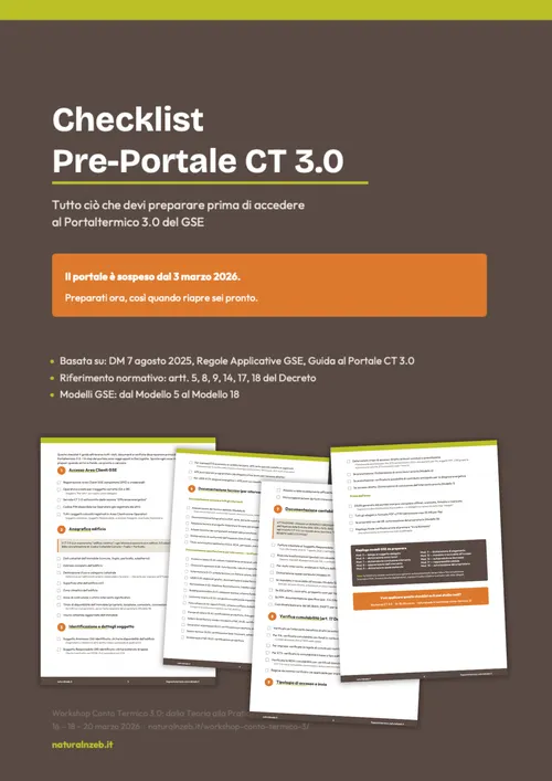 Checklist portale conto termico 3.0