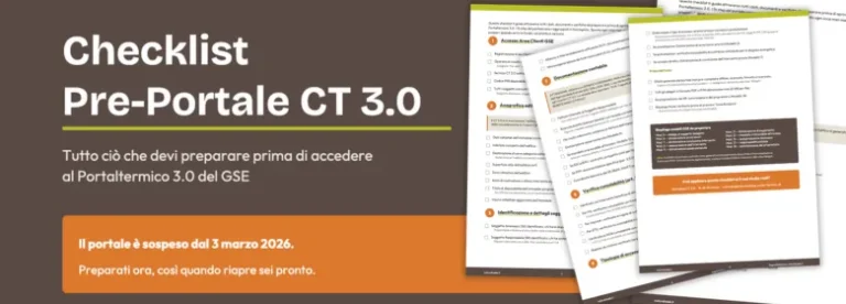 Checklist Pre-Portale Conto Termico 3.0: tutto quello che devi preparare prima di caricare la pratica