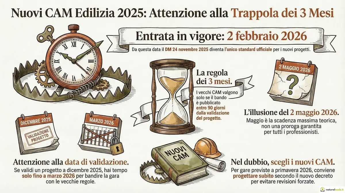 Nuovi CAM 2025 regime transitorio