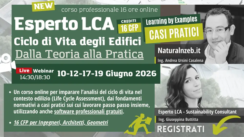 Corso online Esperto LCA edifici