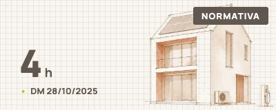 Nuovi Requisiti Minimi Edifici 2026, 4 ore, DM 28/10/2025