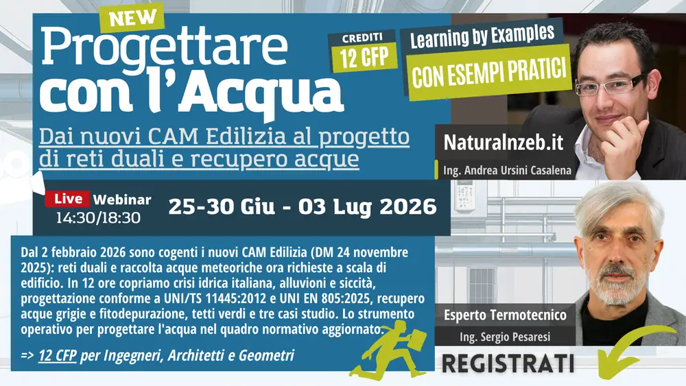 Corso online progettare con acqua