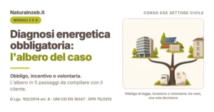 Albero decisionale della diagnosi energetica obbligatoria, incentivo o volontaria: cinque passaggi per capire se il caso riguarda il professionista del settore civile