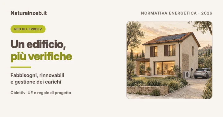 Edificio con fotovoltaico, pompa di calore e ricarica: fabbisogni e produzione da coordinare nel progetto